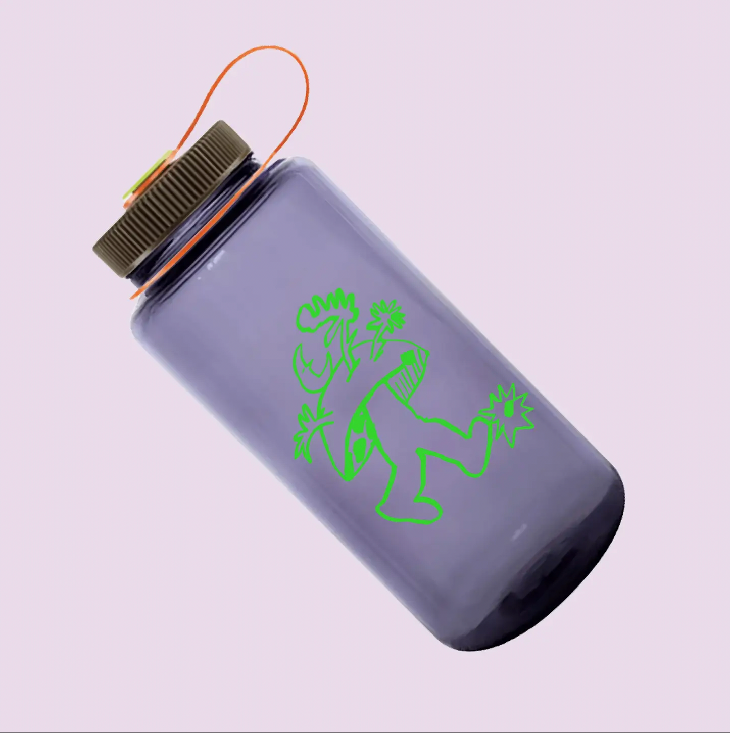 Mushroom People Recycled Nalgene Water Bottle