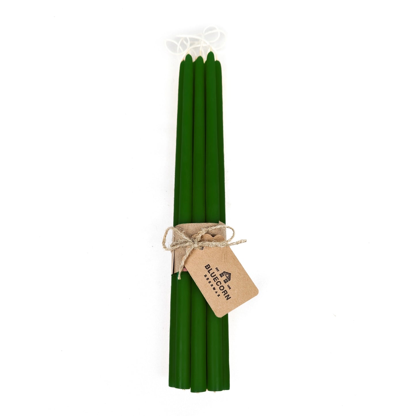 Bluecorn Candles Hand-Dipped Thin Beeswax Tapers