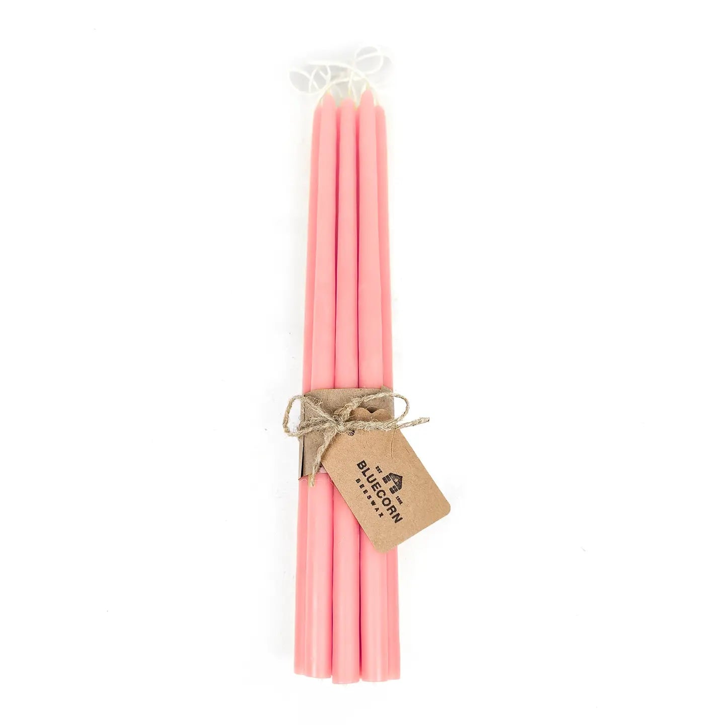 Bluecorn Candles Hand-Dipped Thin Beeswax Tapers