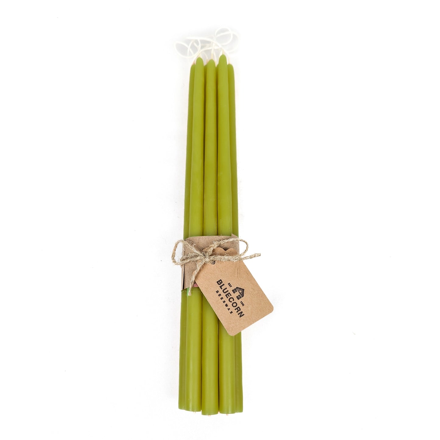 Bluecorn Candles Hand-Dipped Thin Beeswax Tapers