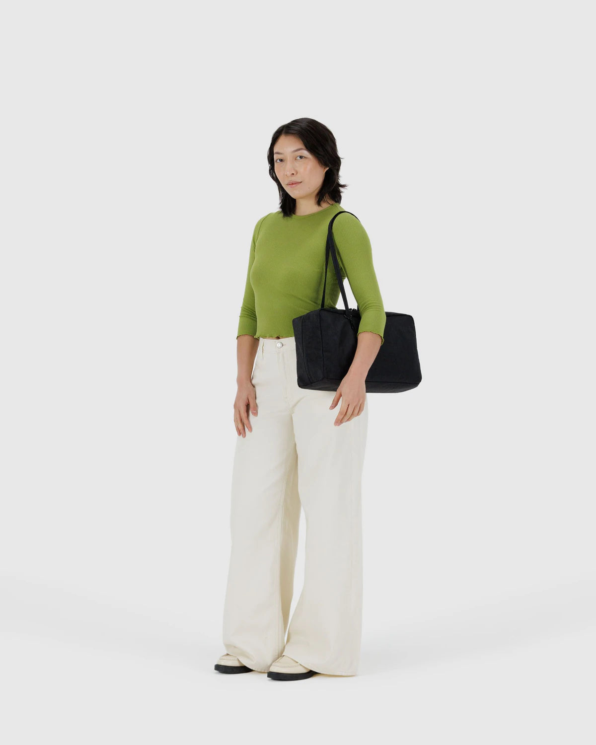 BAGGU Medium Nylon Bowler Bag