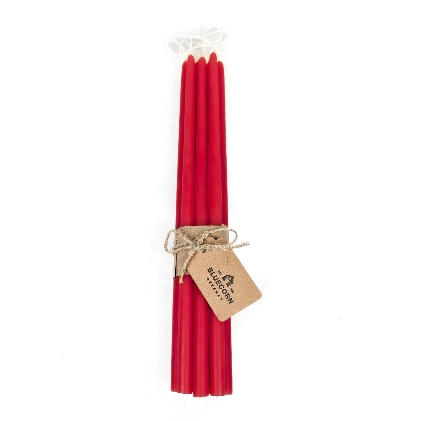 Bluecorn Candles Hand-Dipped Thin Beeswax Tapers