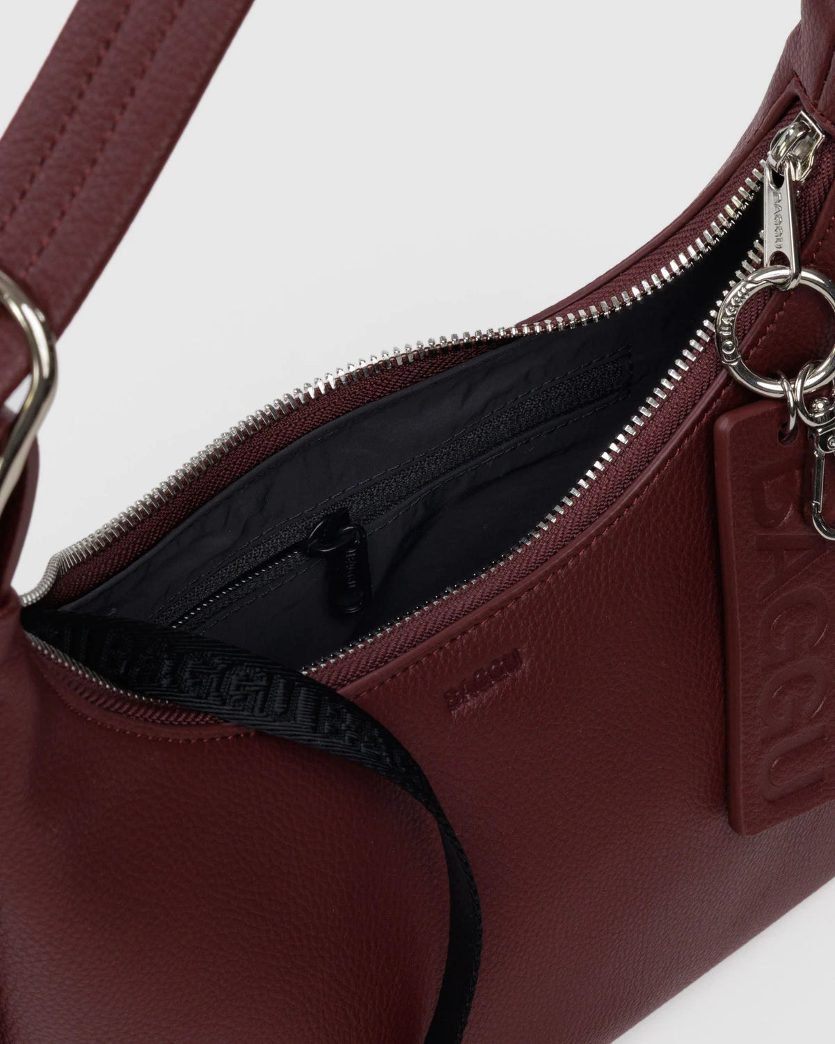 BAGGU Mini Recycled Leather Shoulder Bag