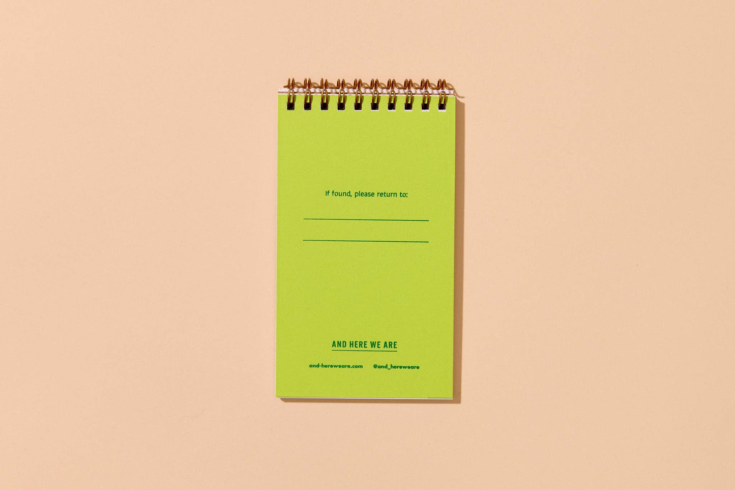 Pocket-size Spiral Notebook - And Here We Are