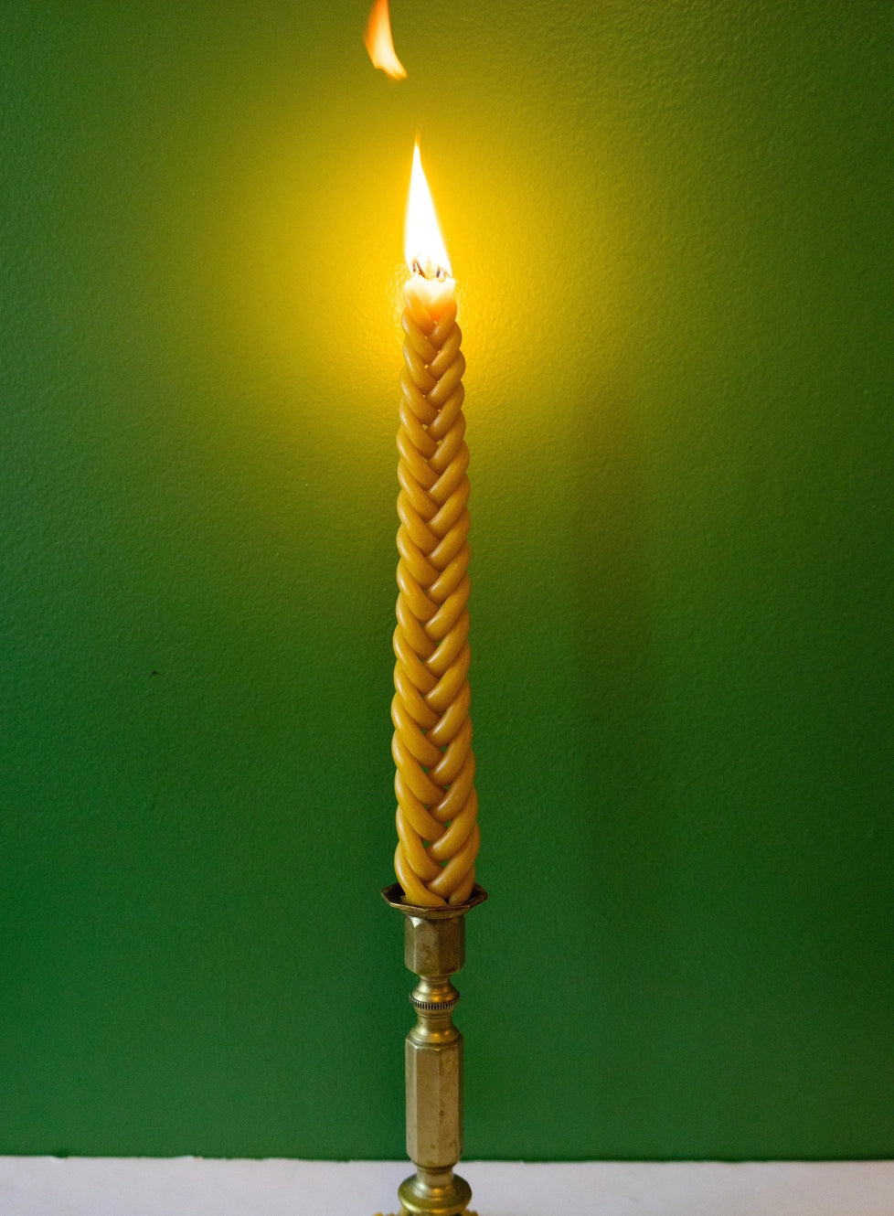 Braided Beeswax Candle