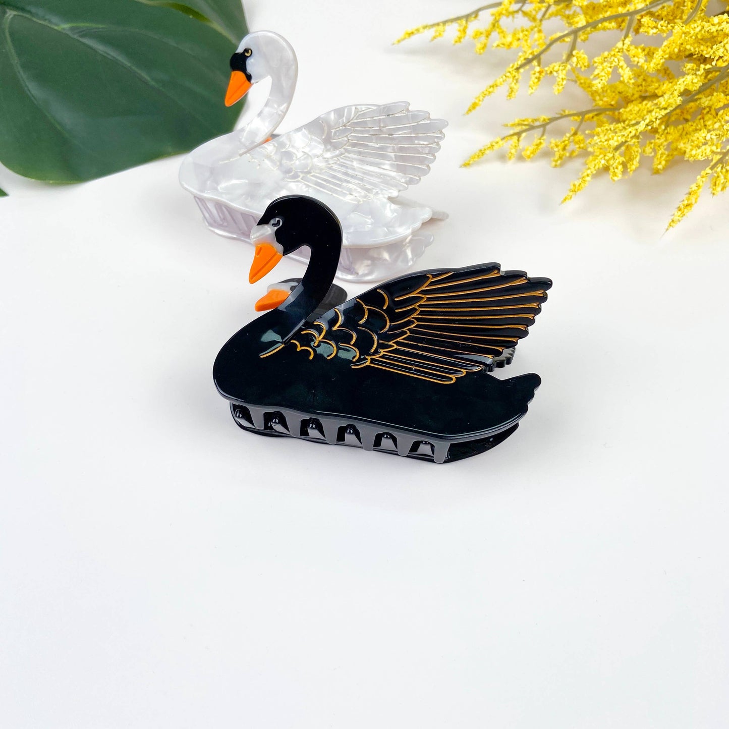 White Swan Hair Claw