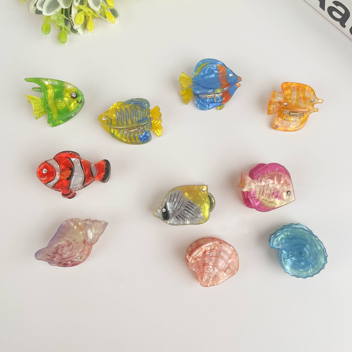 Marine Animal Hair Clips