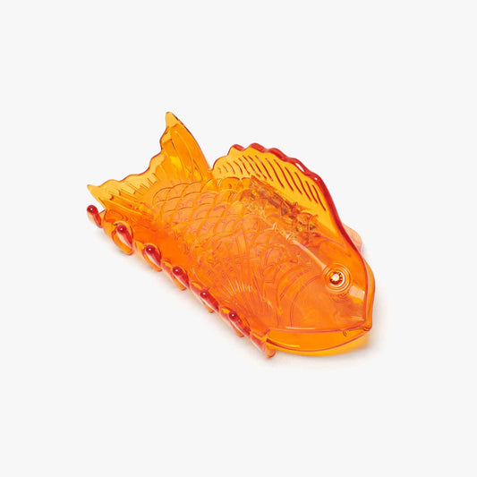 Sea Bream Clear Orange Ocean Fish Hair Claw Clip