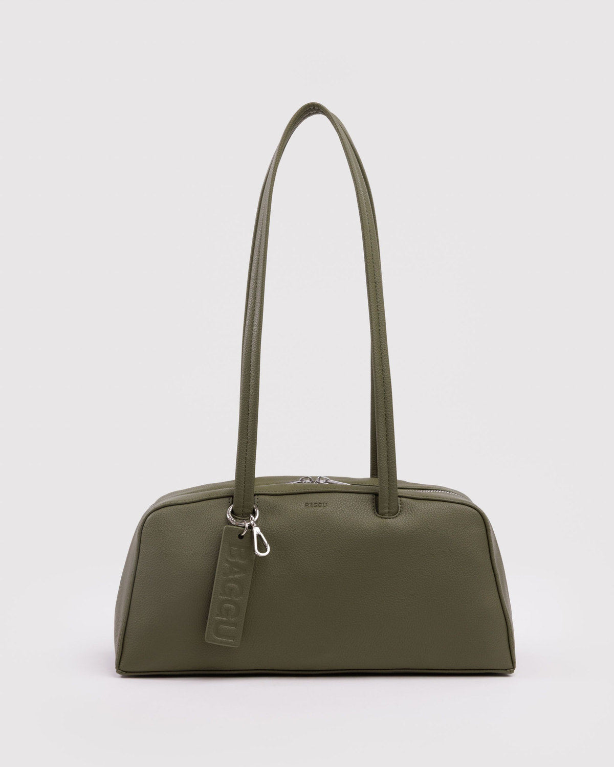 BAGGU Recycled Leather Bowler Bag