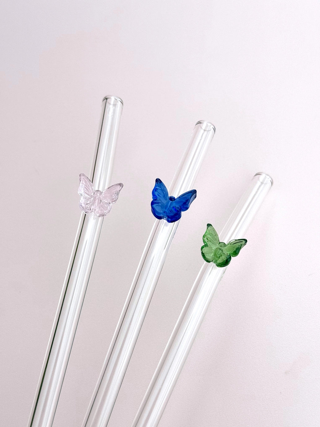 Flower Garden Reusable Glass Straw