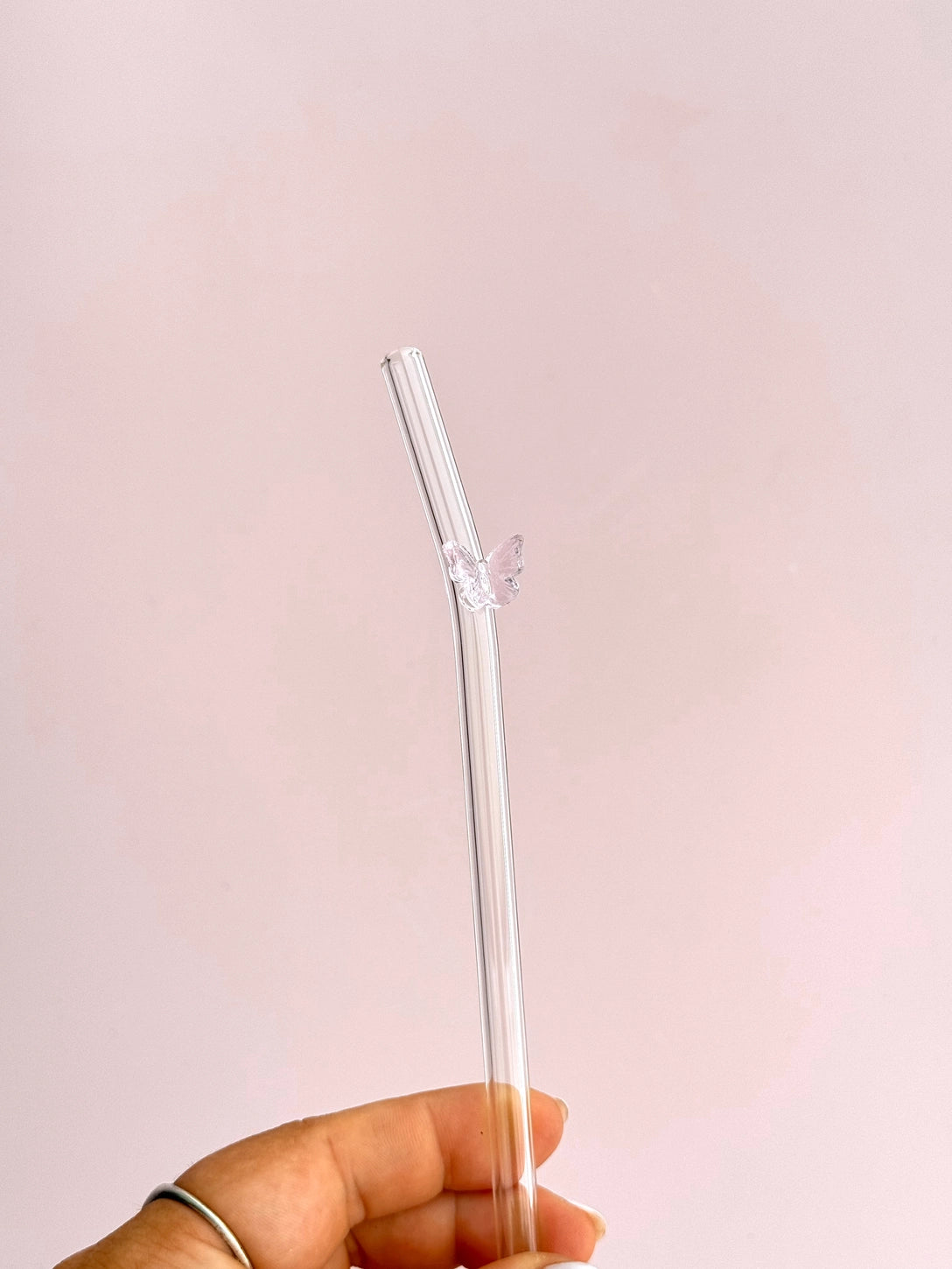 Flower Garden Reusable Glass Straw