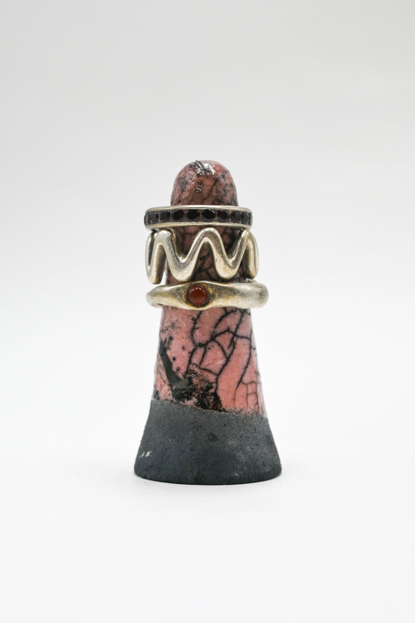 Raku Fired Ring Holder 001