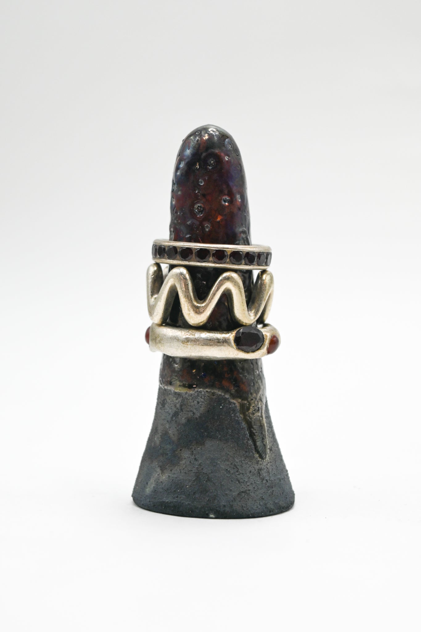 Raku Fired Ring Holder 001