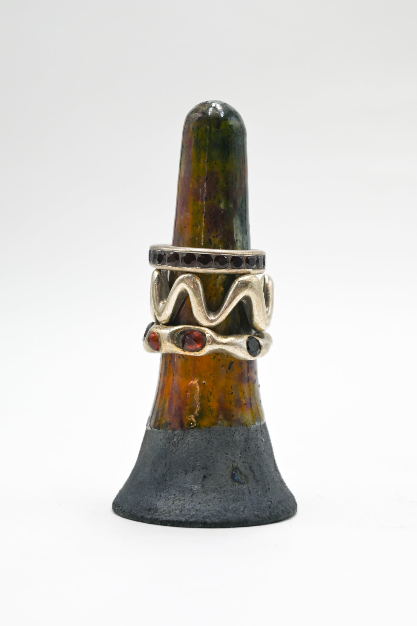 Raku Fired Ring Holder 001