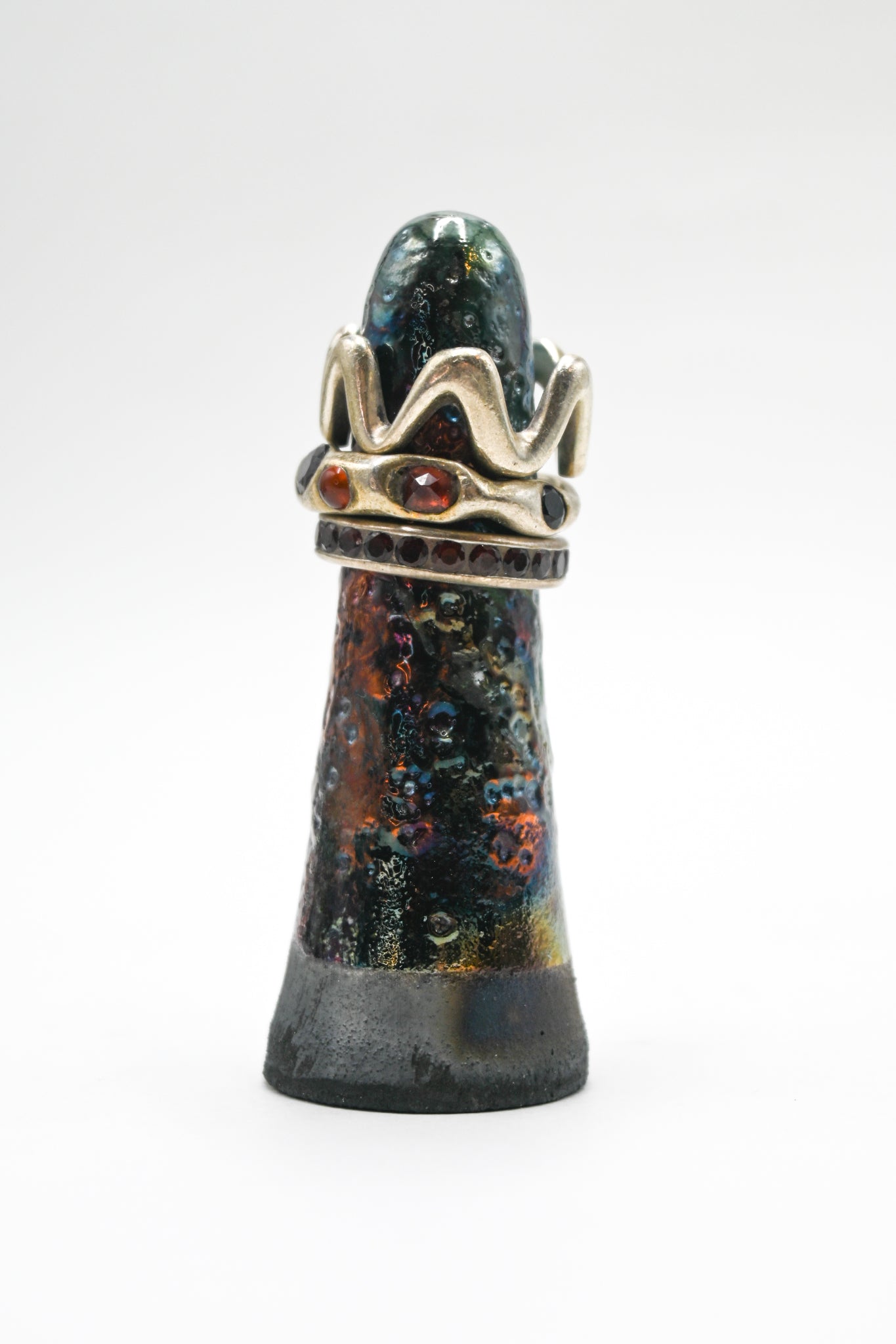 Raku Fired Ring Holder 001