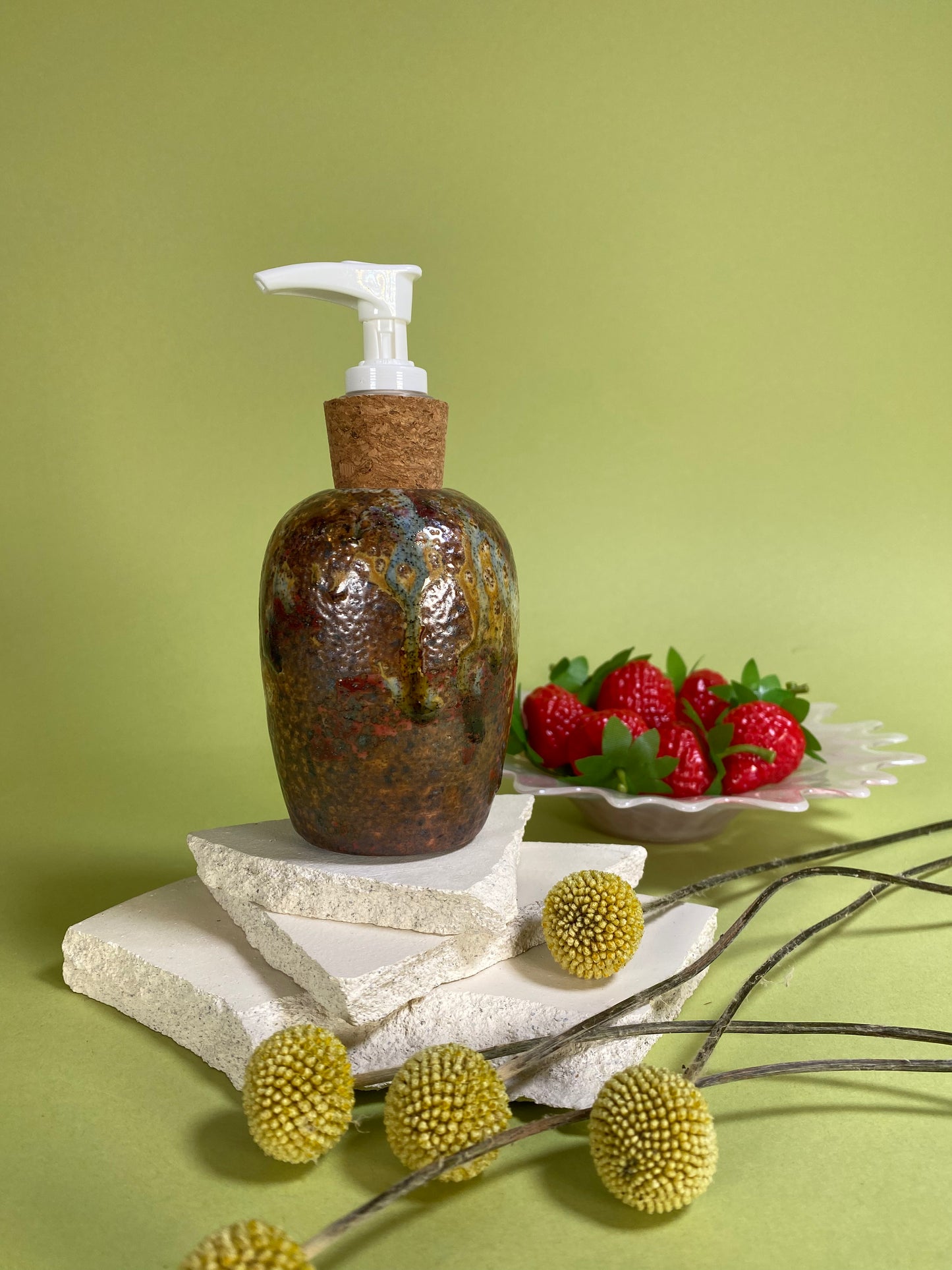 Wood Fired Soap Dispenser 018