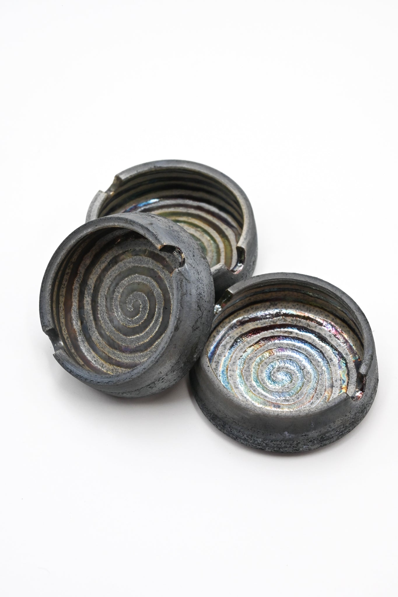 Raku Fired Mini Ashtray 001