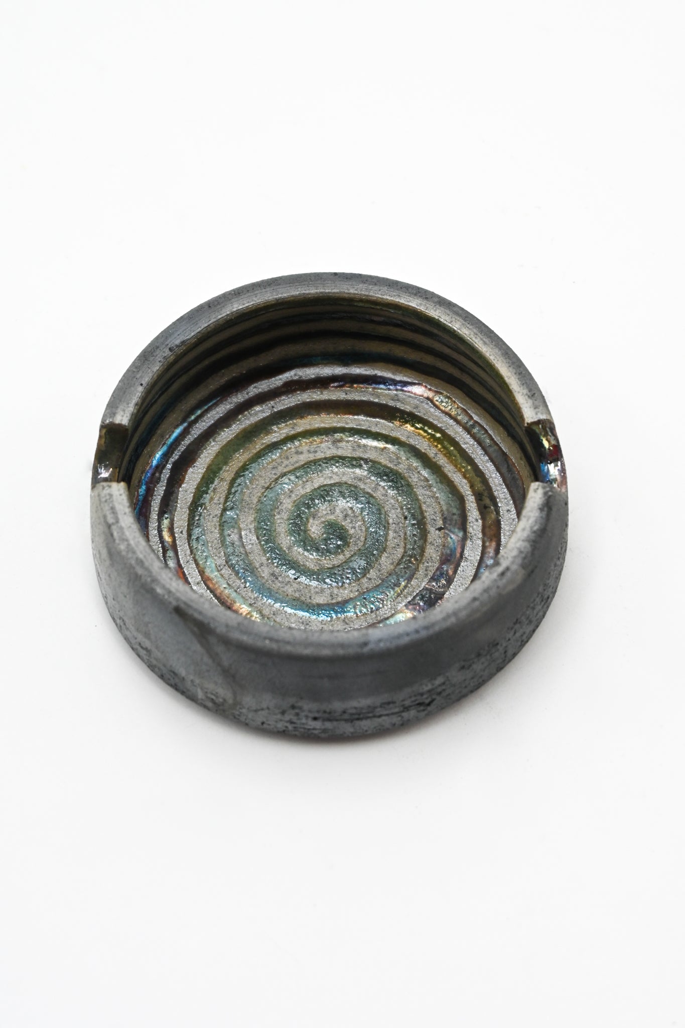 Raku Fired Mini Ashtray 001