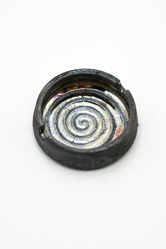 Raku Fired Mini Ashtray 001