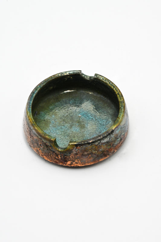 Raku Fired Mini Ashtray 003