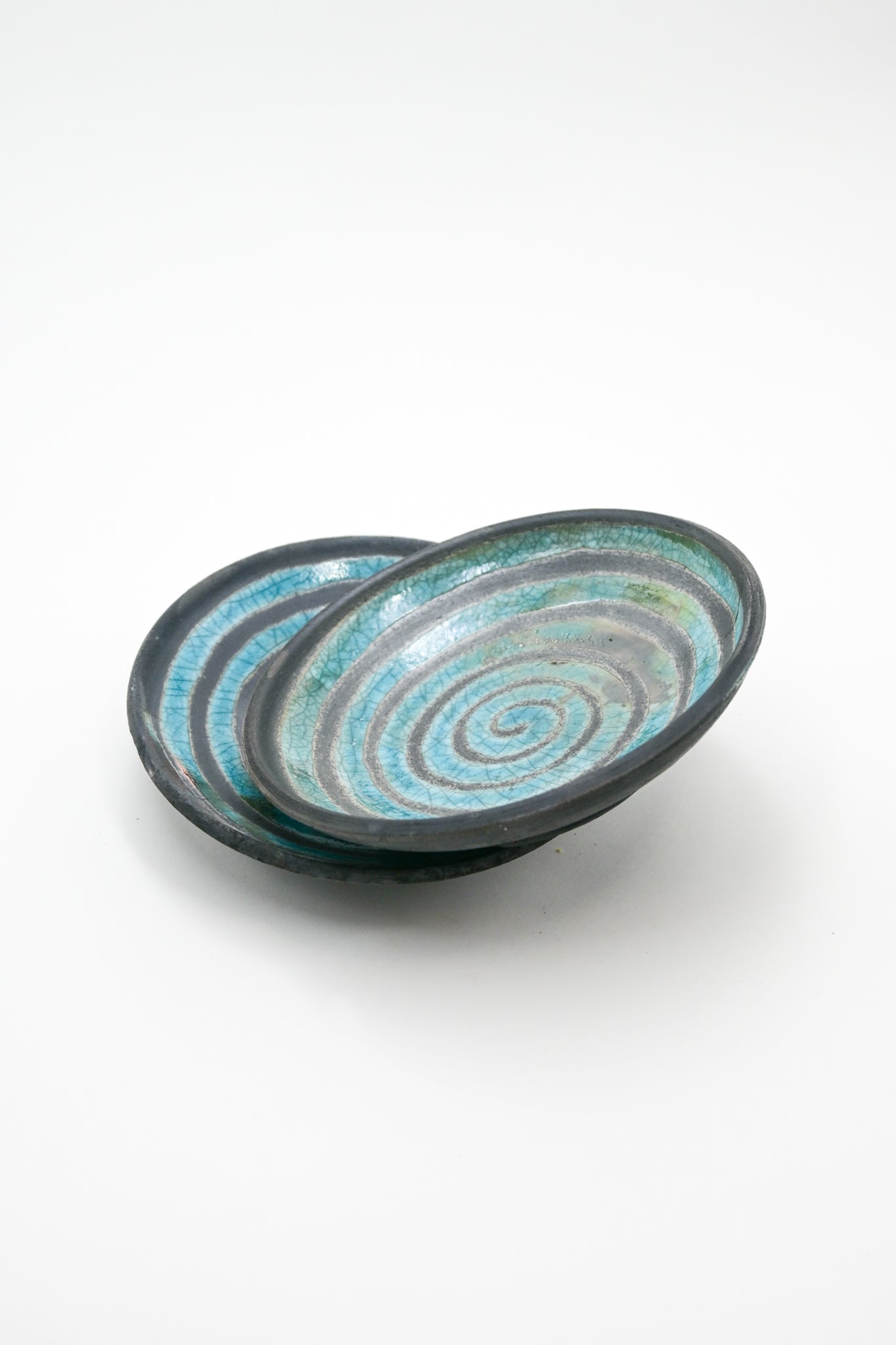 Raku Fired Dish 001