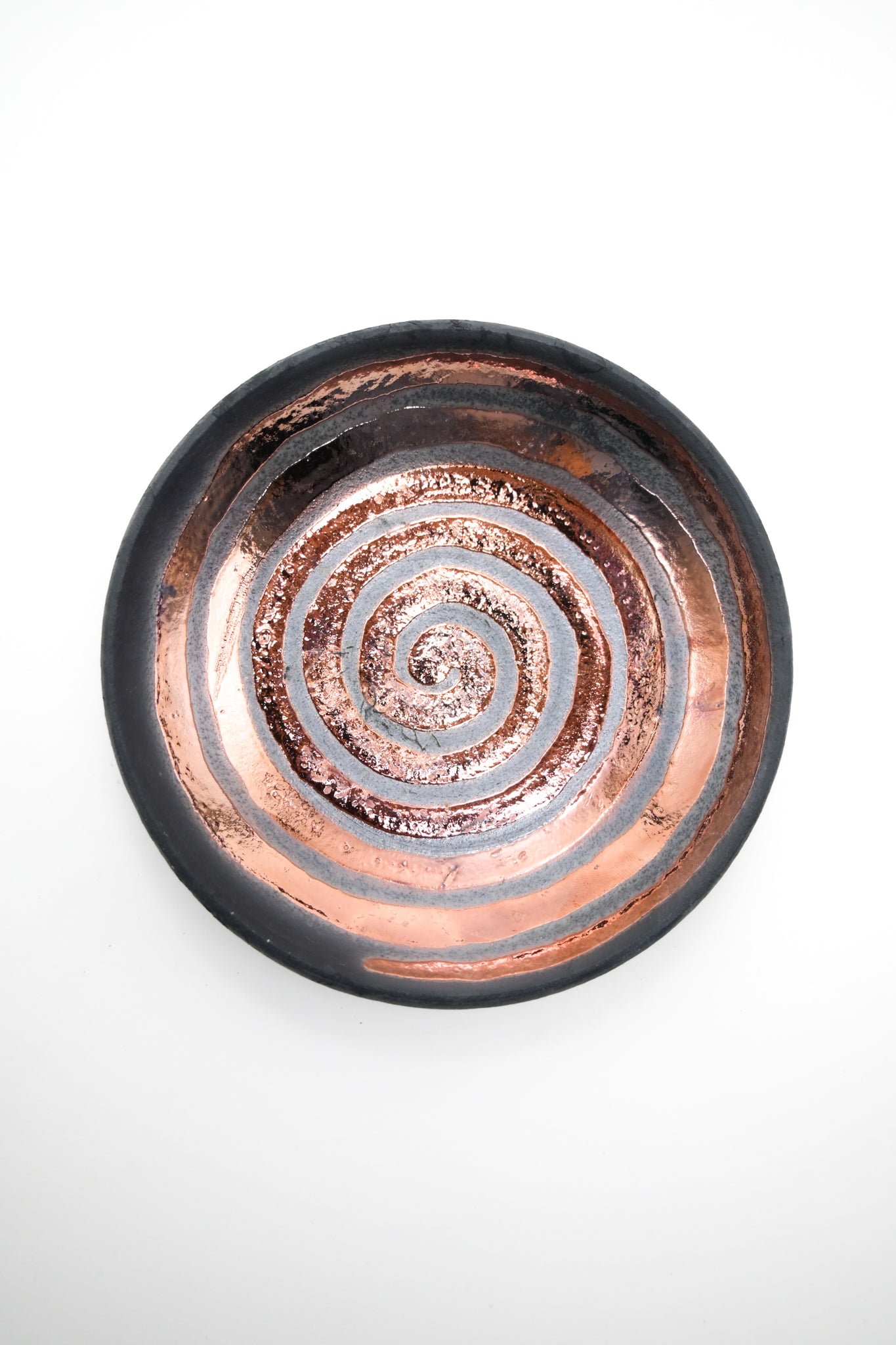 Raku Fired Dish 002