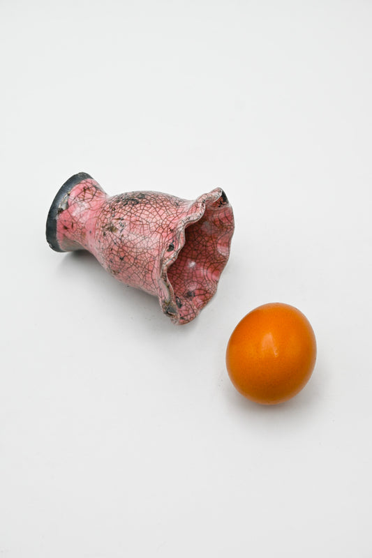Raku Egg Cup 001