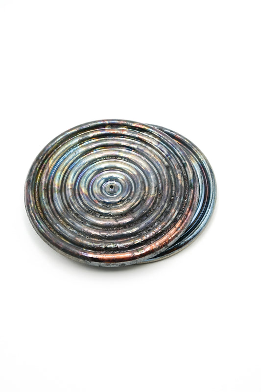 Raku Fired Incense Holder 011