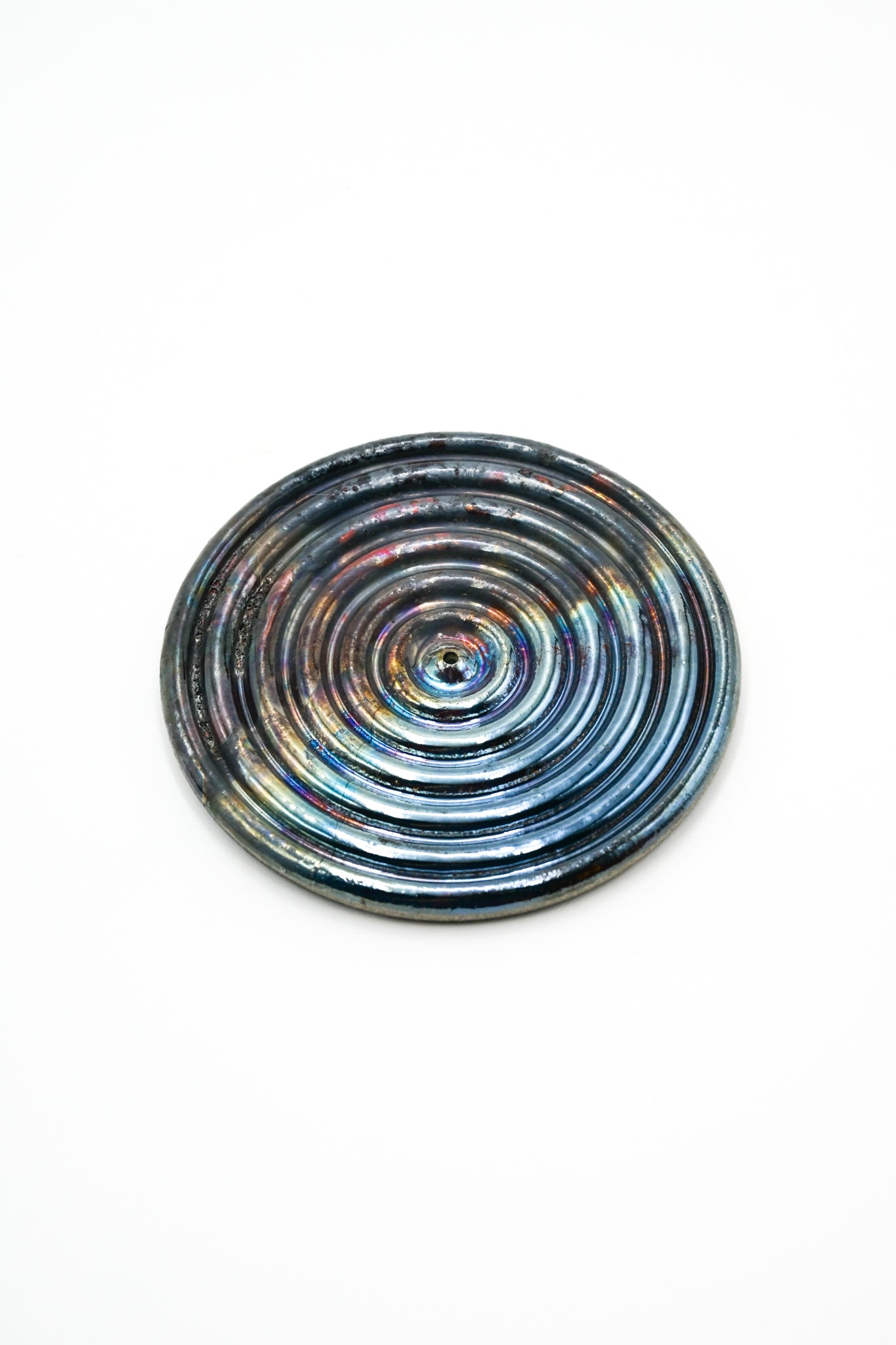 Raku Fired Incense Holder 012