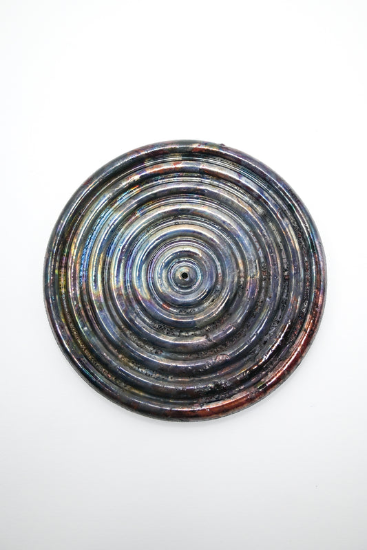 Raku Fired Incense Holder 013