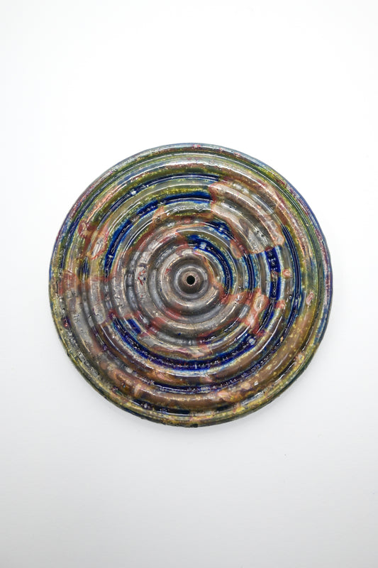 Raku Fired Incense Holder 015