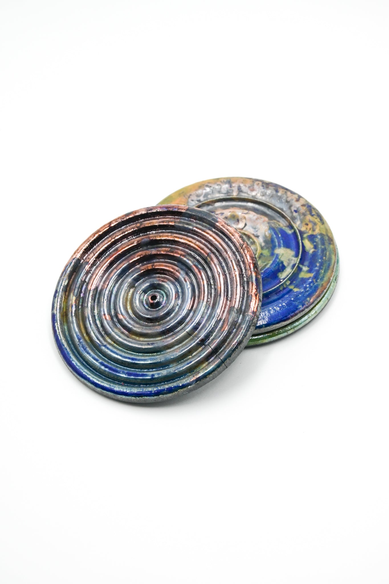 Raku Fired Incense Holder 016