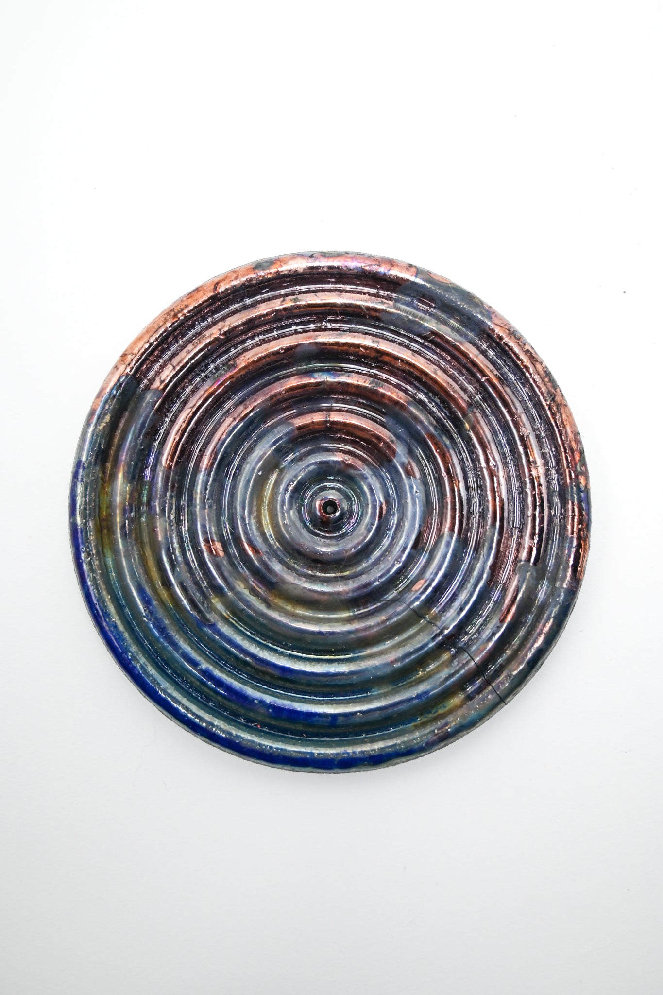 Raku Fired Incense Holder 016