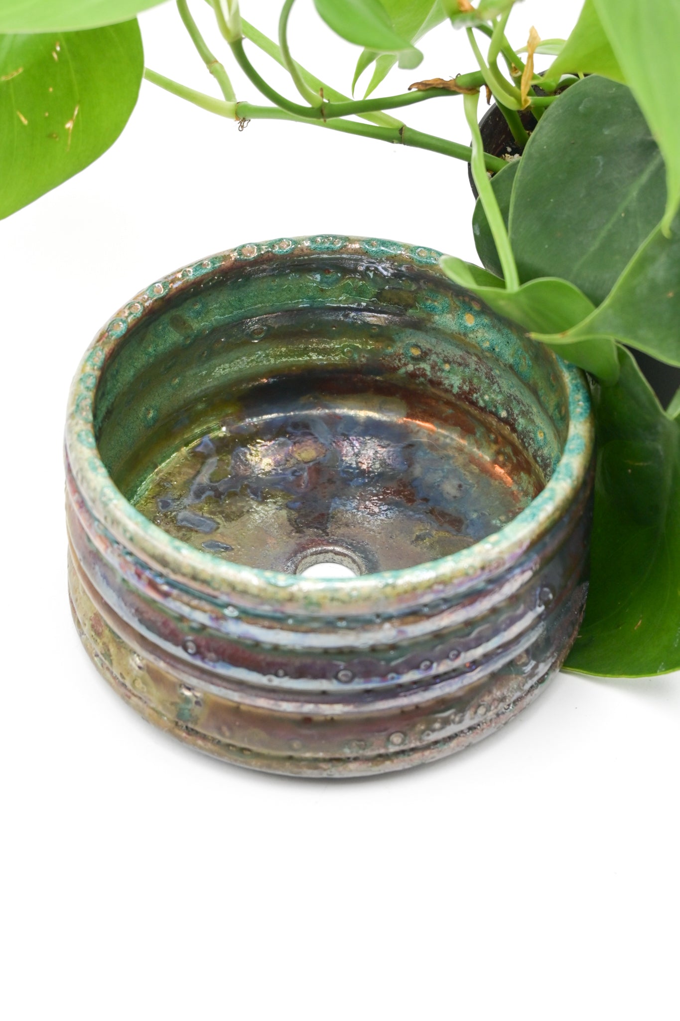 Raku Fired Planter 002