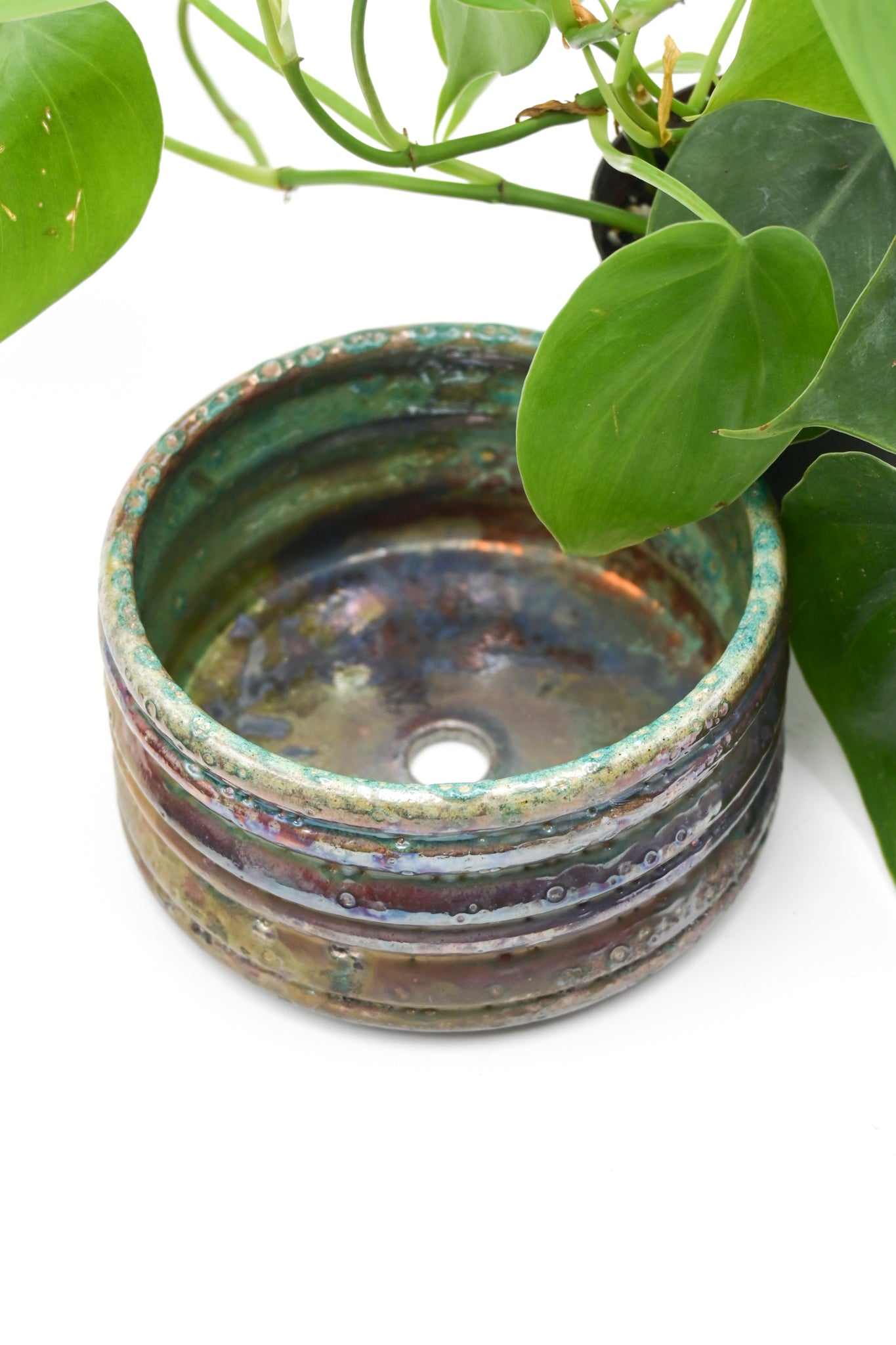 Raku Fired Planter 002