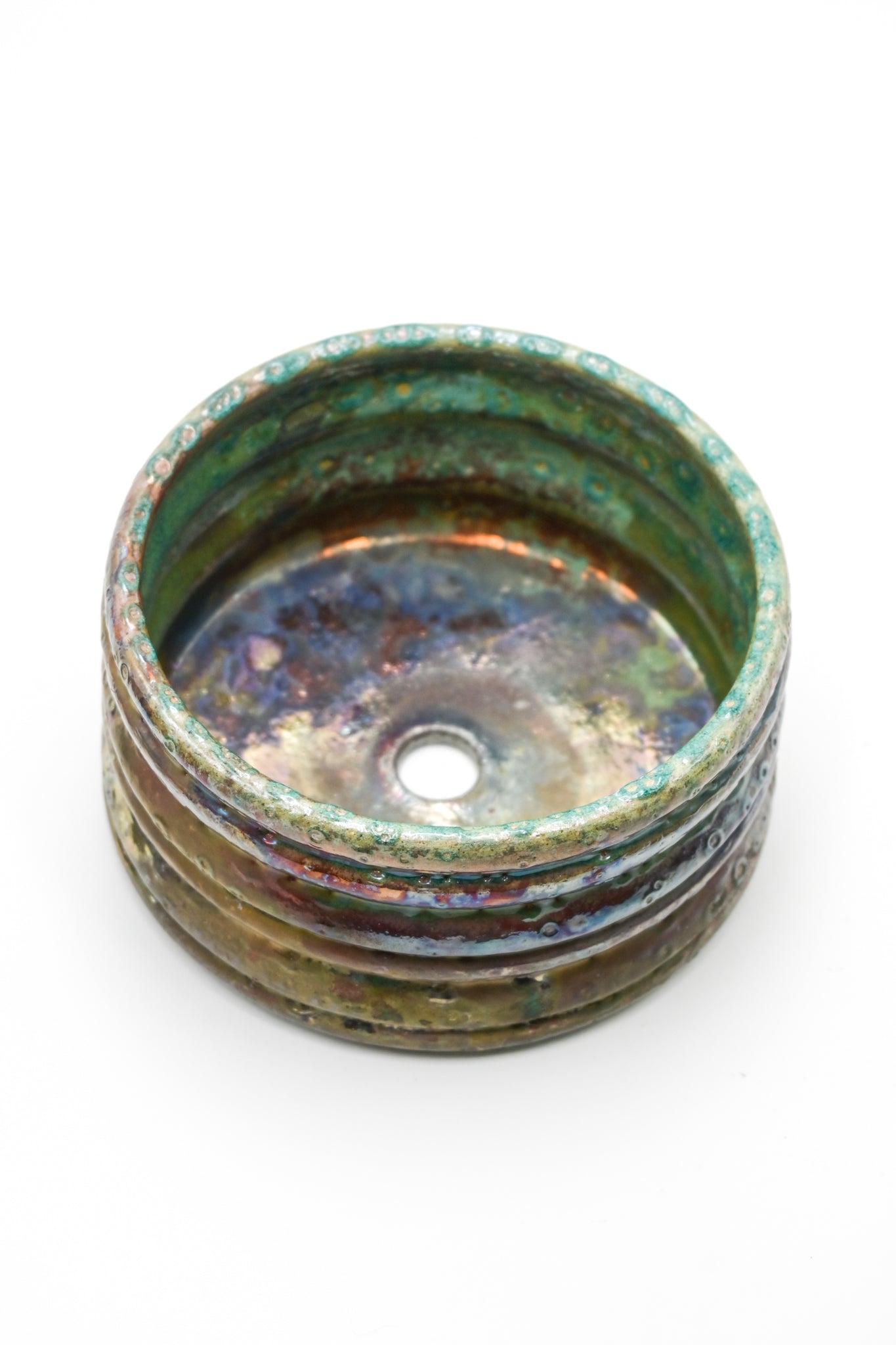 Raku Fired Planter 002