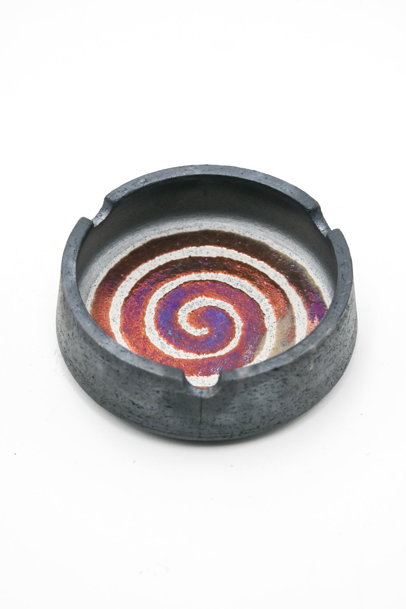 Raku Fired Ashtray 001