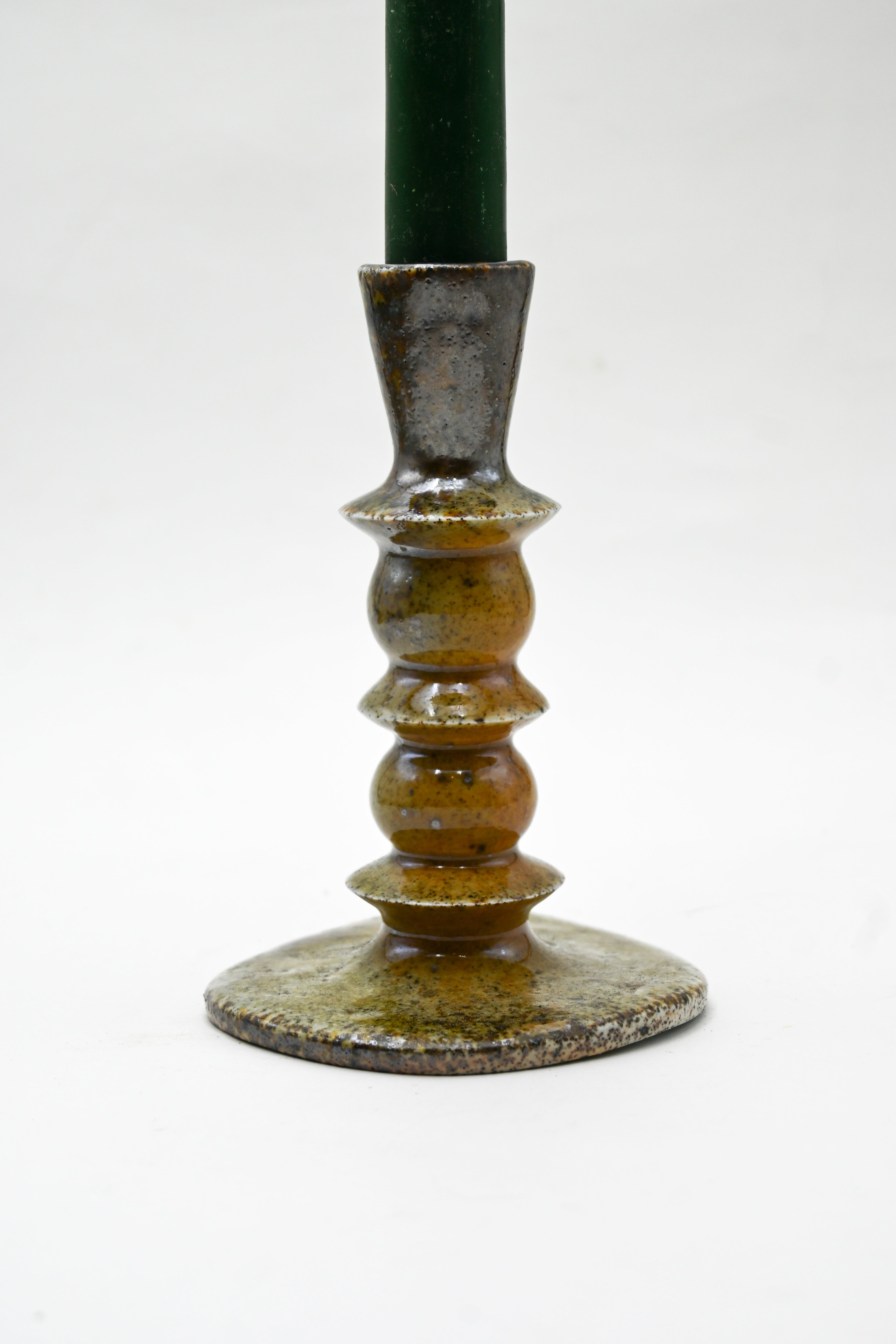 Cloud 9 Clay Wood Fired Candlestick - Thumbnail 3