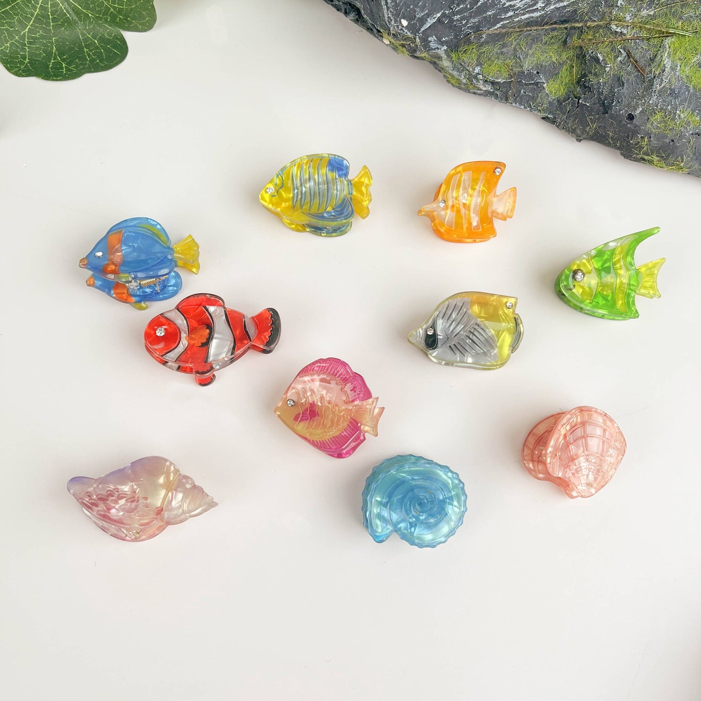 Marine Animal Hair Clips