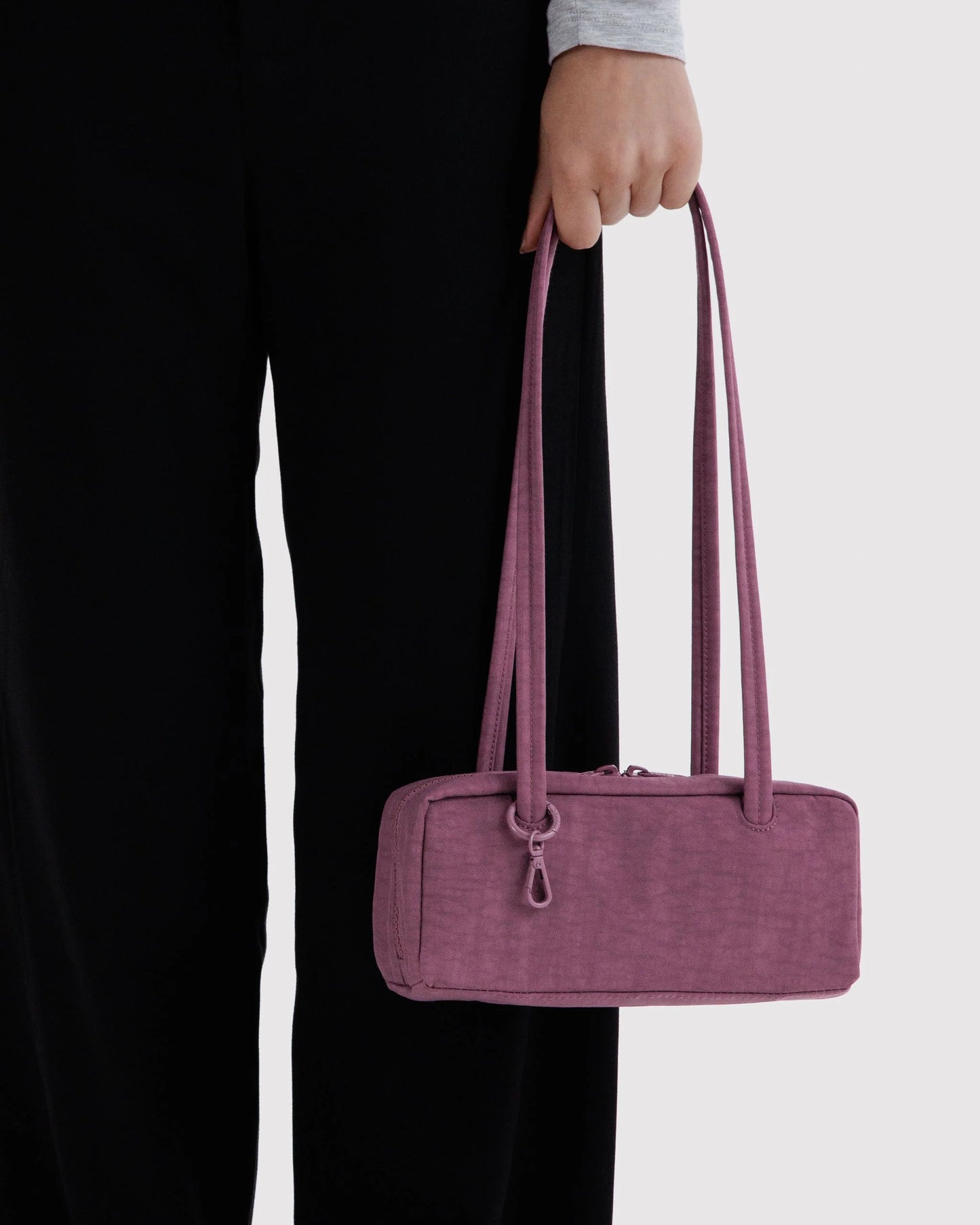 BAGGU Small Nylon Bowler Bag