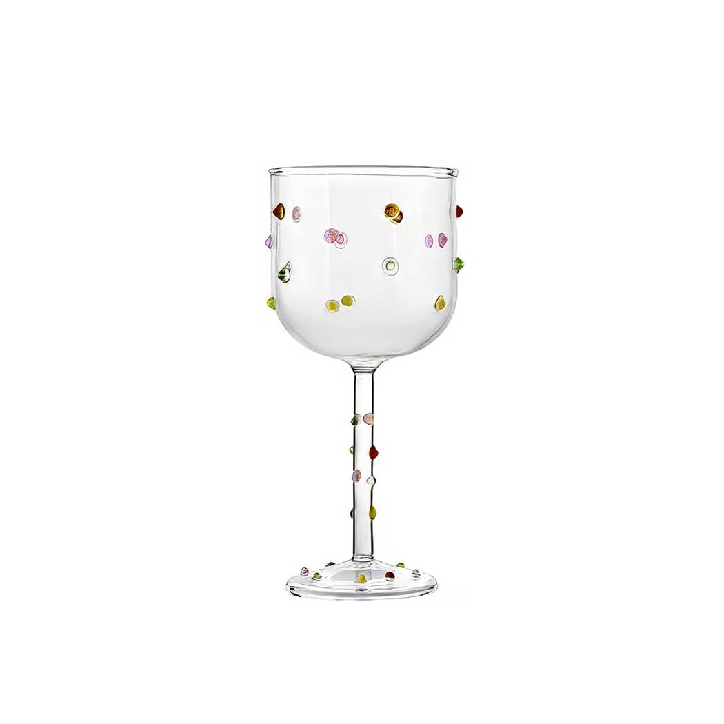 Dotted Wine Glass