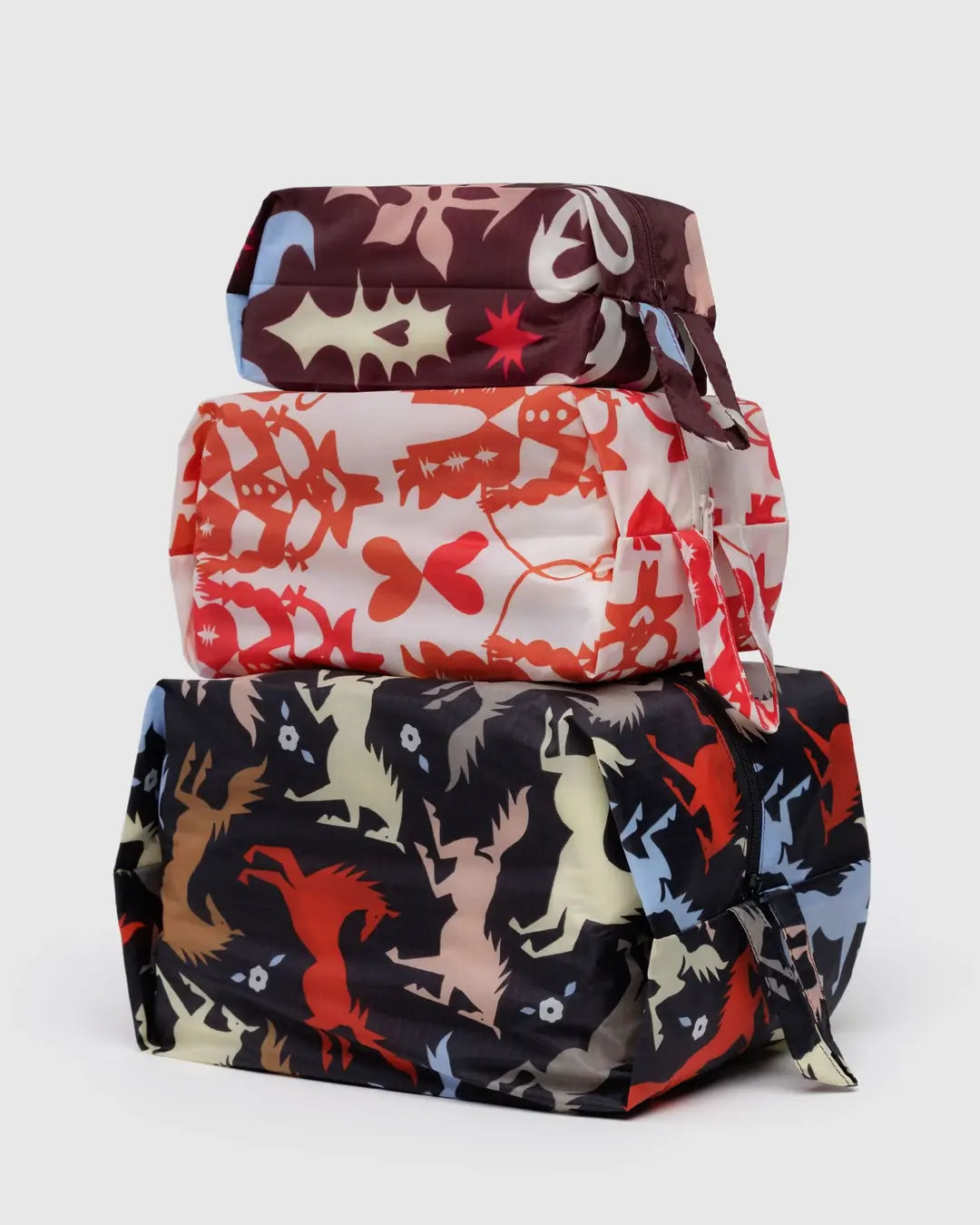 【BAGGU】3D Zip Set バケーション タイルズ BAGGU 3D Zip Set – cloud 9 clay
