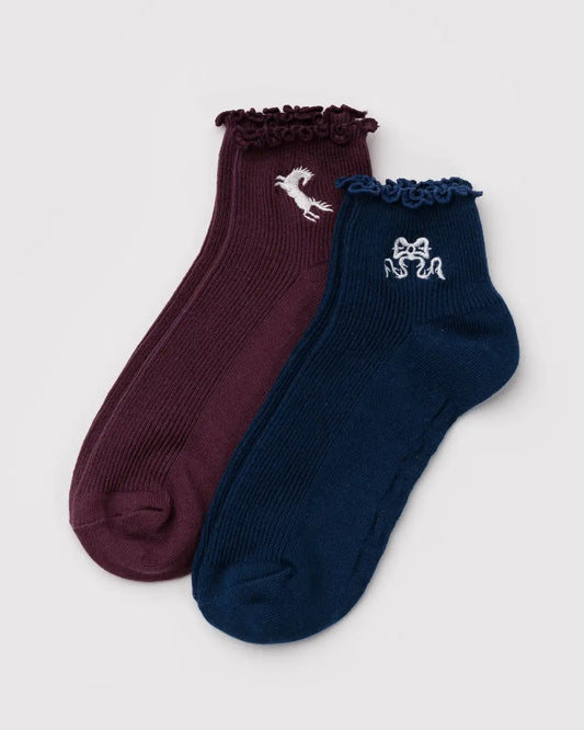 BAGGU Lettuce Edge Sock (Set of 2)