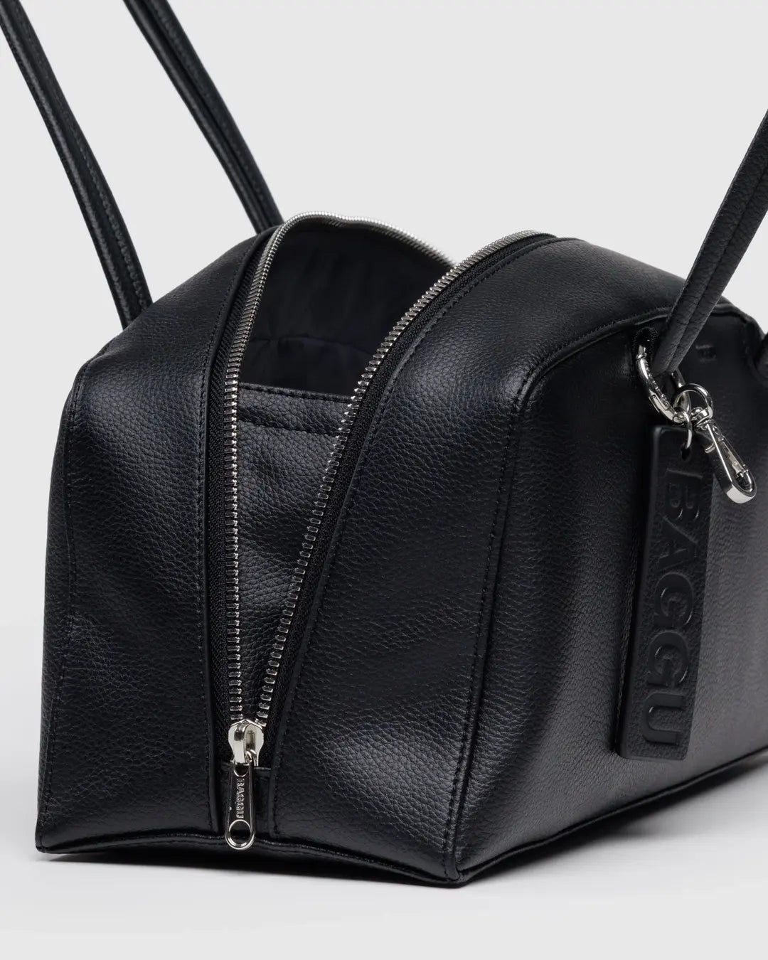 BAGGU Recycled Leather Bowler Bag