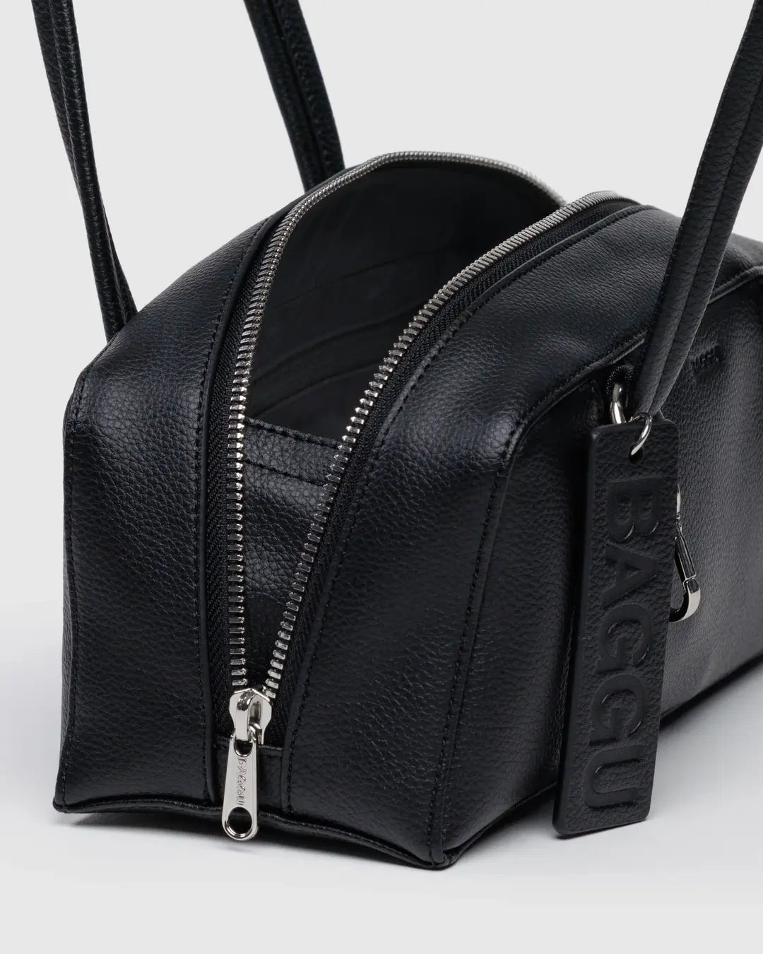 BAGGU Small Recycled Leather Bowler Bag