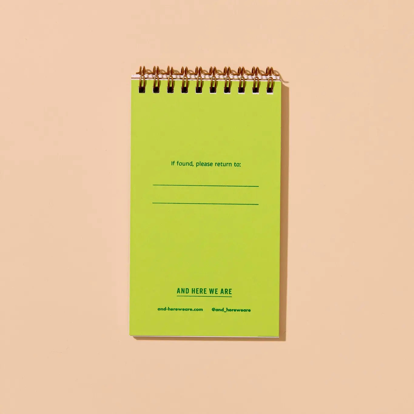 Pocket-size Spiral Notebook - And Here We Are