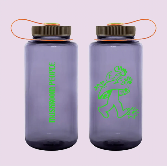 Mushroom People Recycled Nalgene Water Bottle